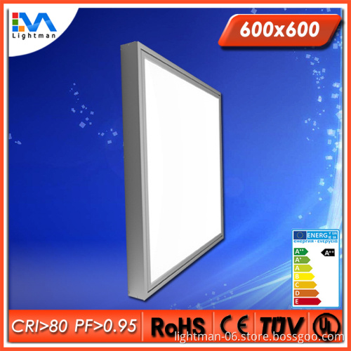 AL6063 aluminum frame better heat dissipation 36W led surface panel light 600x600